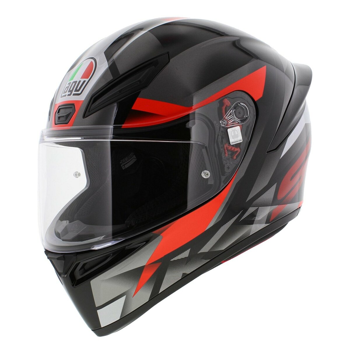 AGV K1 S helmet Fastlap grey black red