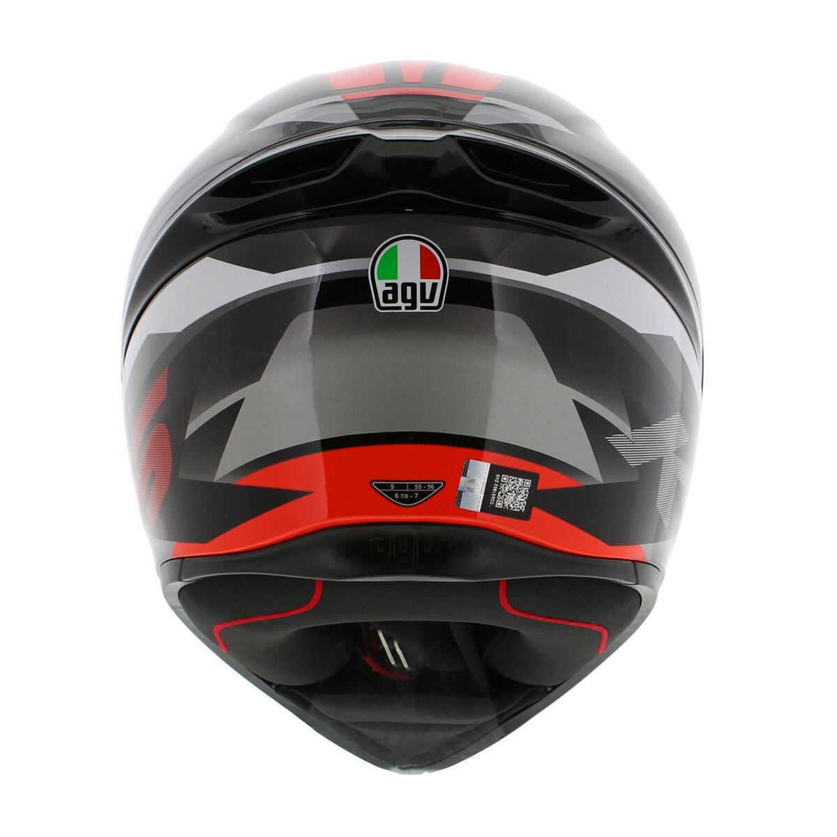 AGV K1 S helmet Fastlap grey black red