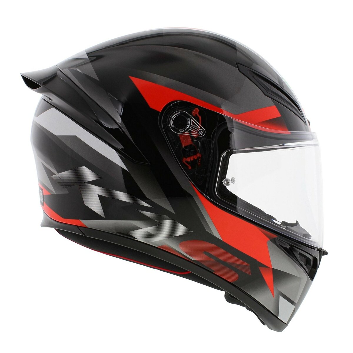 AGV K1 S helmet Fastlap grey black red