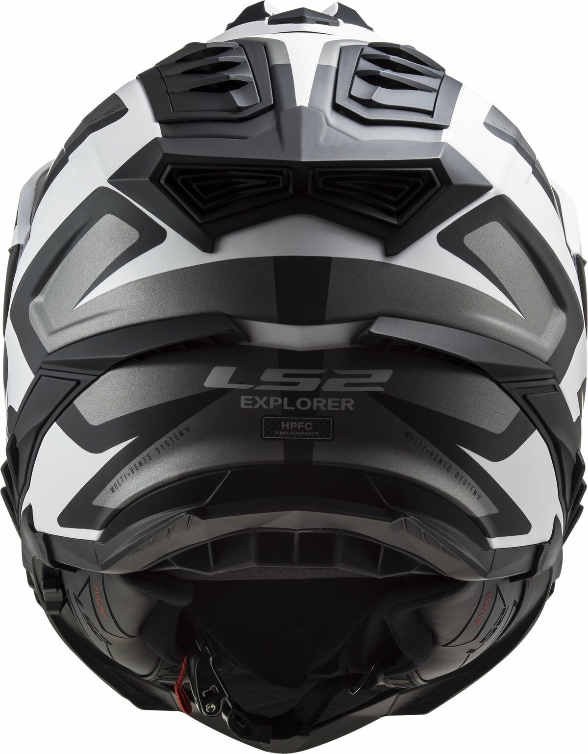 LS2 MX701 Explorer Alter matt black white - Adventure helmet motorcycle