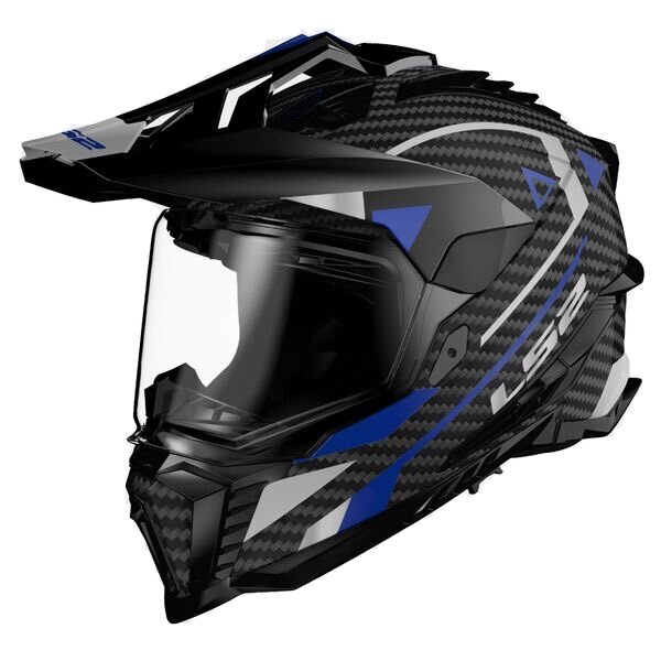 LS2 MX701 C Explorer Adventure blue - motorcycle helmet