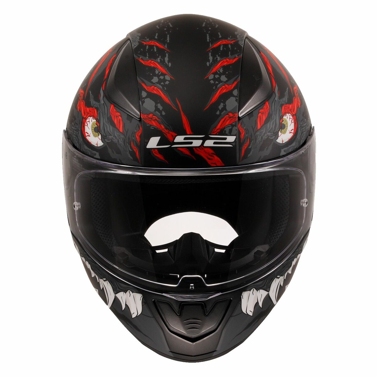 LS2 FF353 Rapid II helmet Kaiju matt black red white