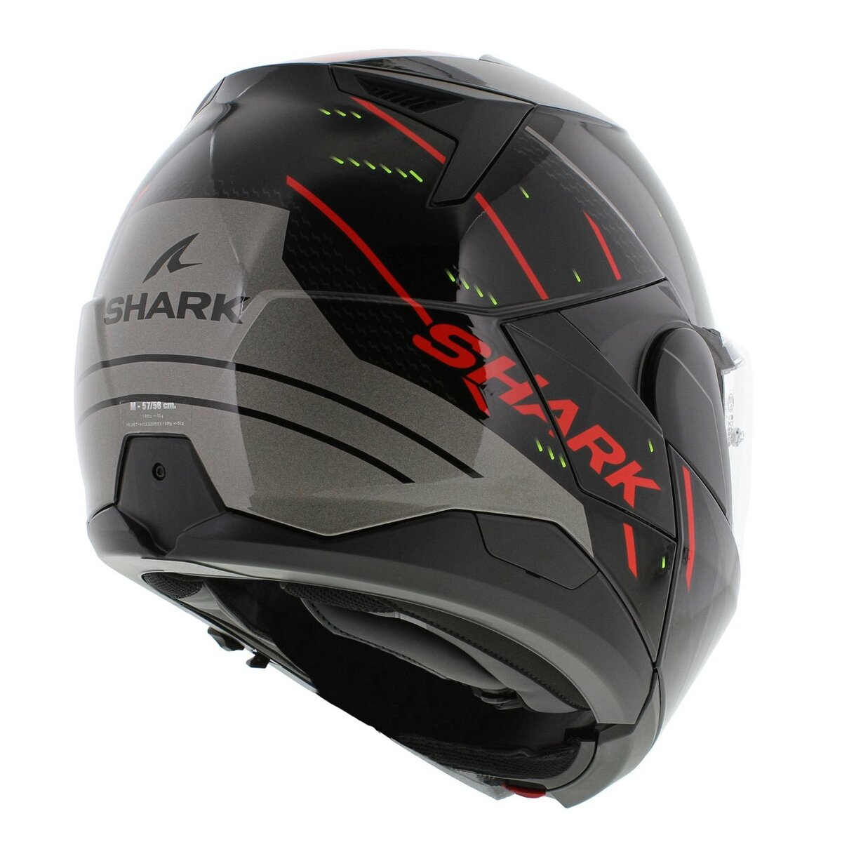 Shark Oxo Modular Helmet Rydger - Gloss Black Silver Red