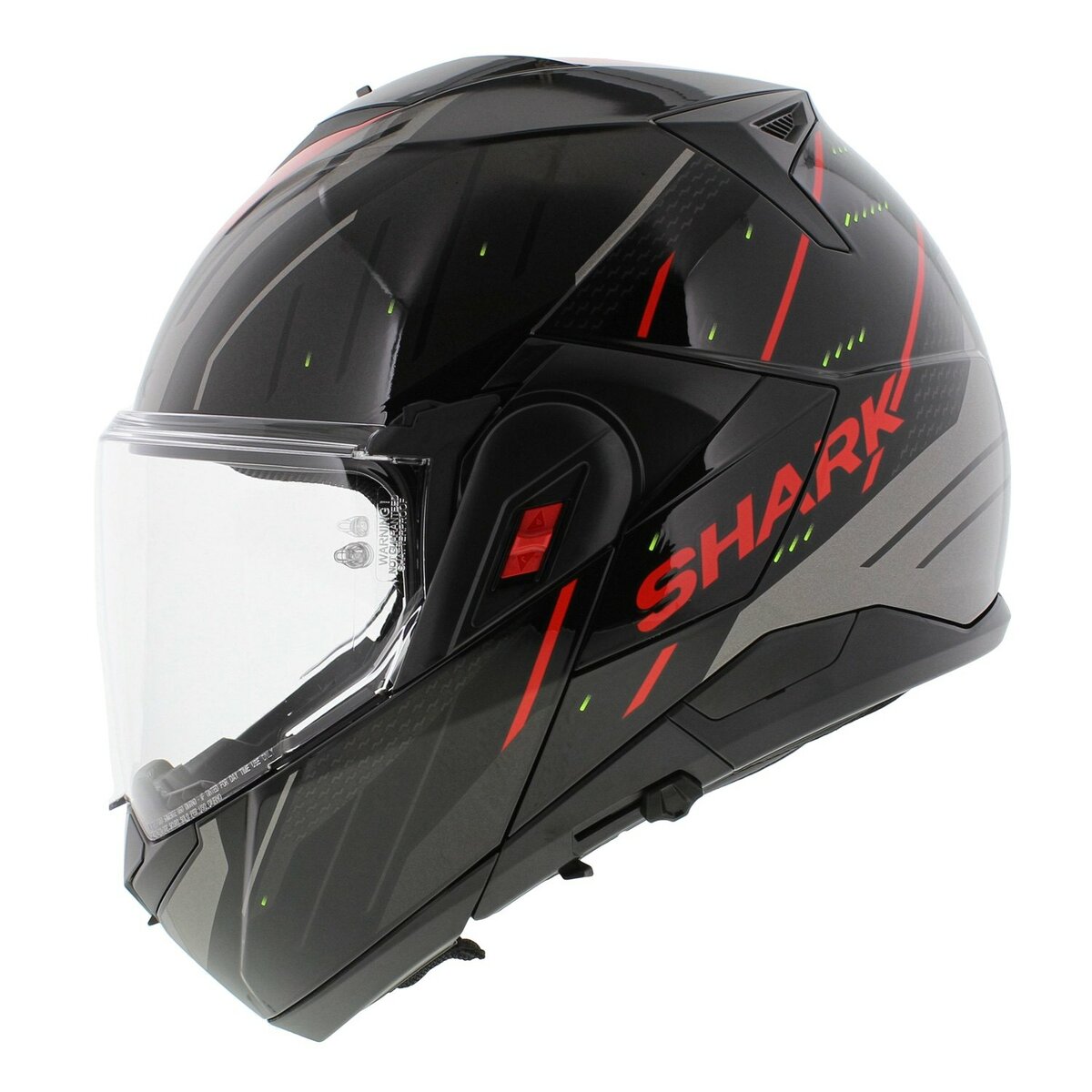 Shark Oxo Modular Helmet Rydger - Gloss Black Silver Red