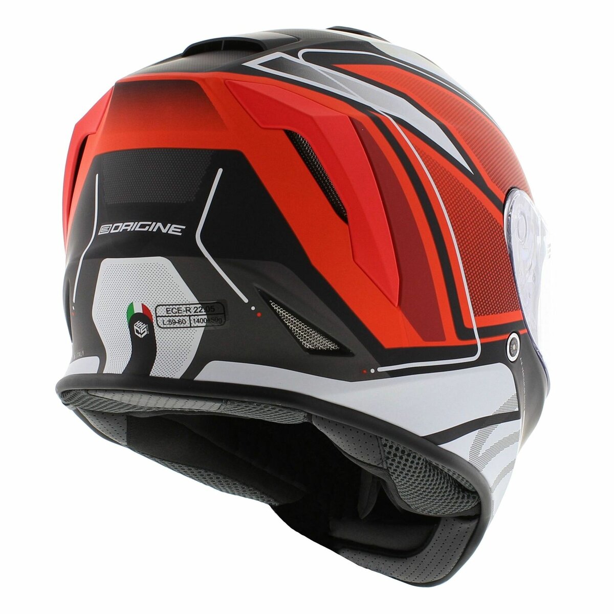 Origine Dinamo full face helmet - Galaxi Matt black red white