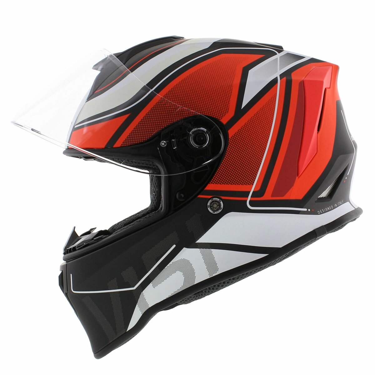Origine Dinamo full face helmet - Galaxi Matt black red white