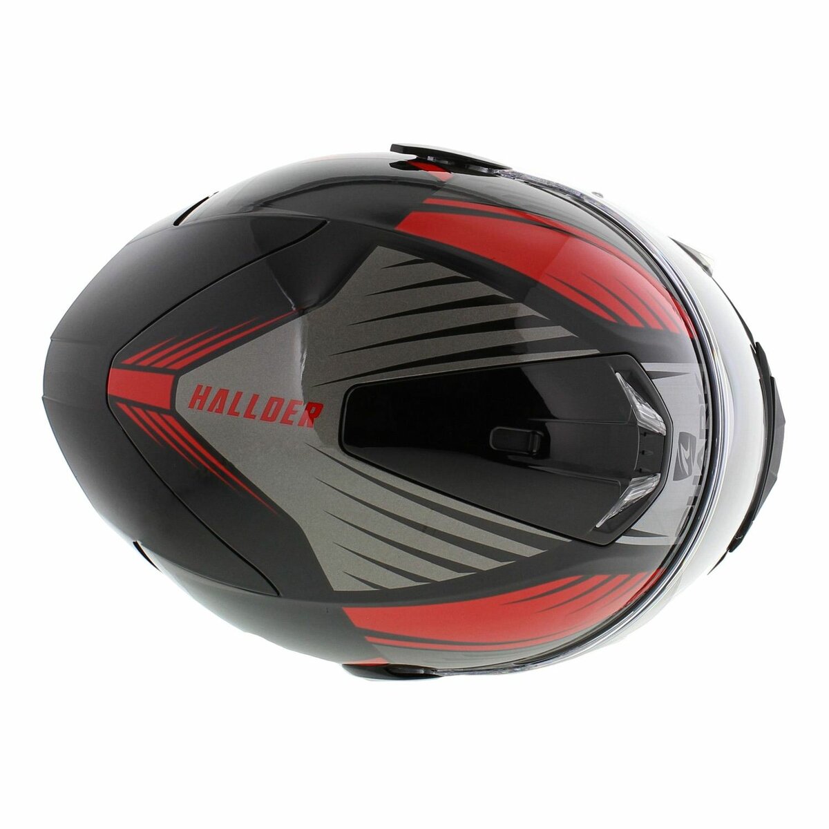 Shark Skwal 2 helmet Hallder gloss black red anthracite KRA