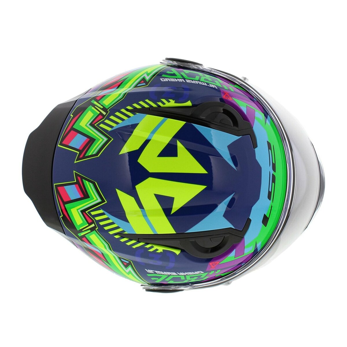 LS2 FF812 Kids junior Svent gloss blue green - Children motorcycle racing helmet