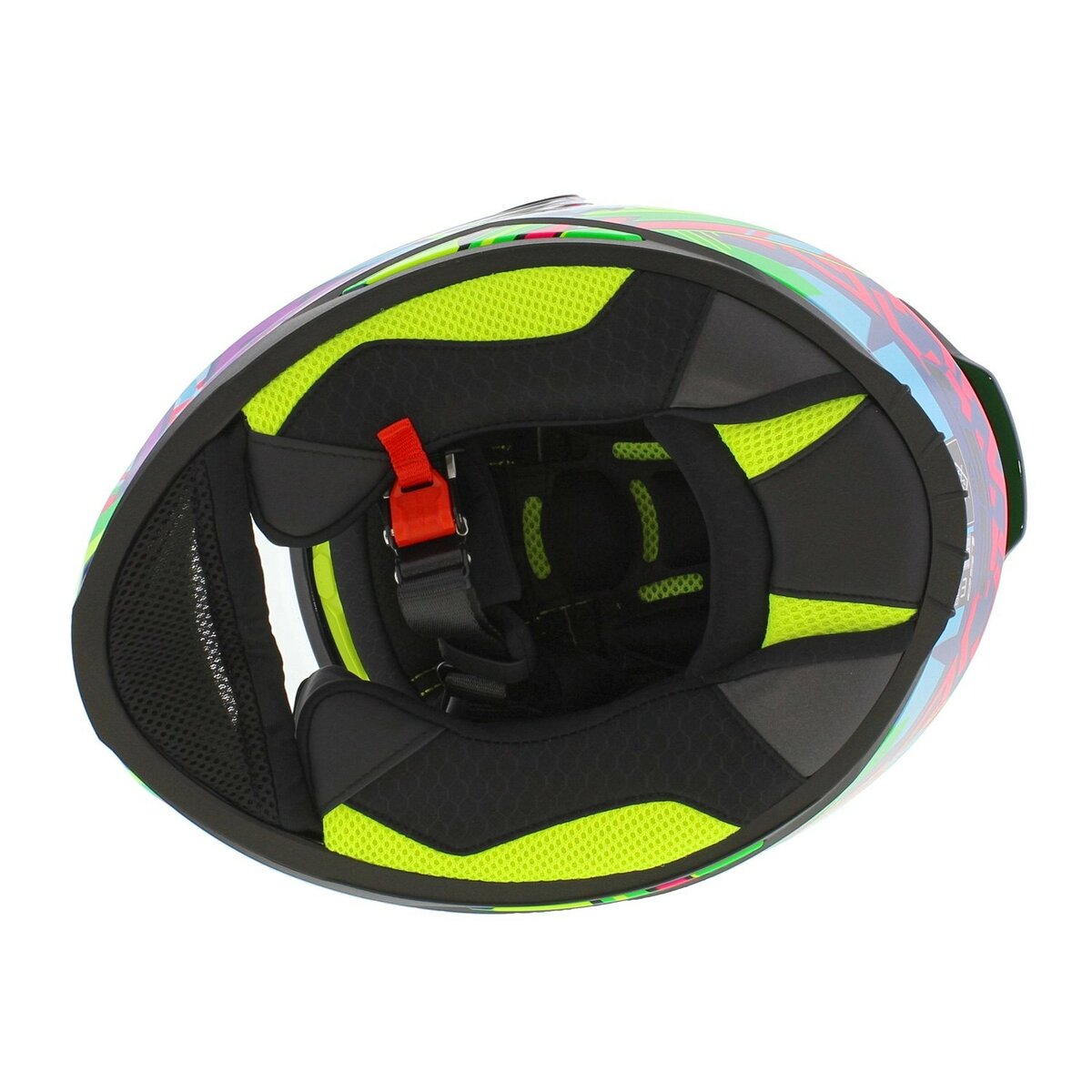 LS2 FF812 Kids junior Svent gloss blue green - Children motorcycle racing helmet