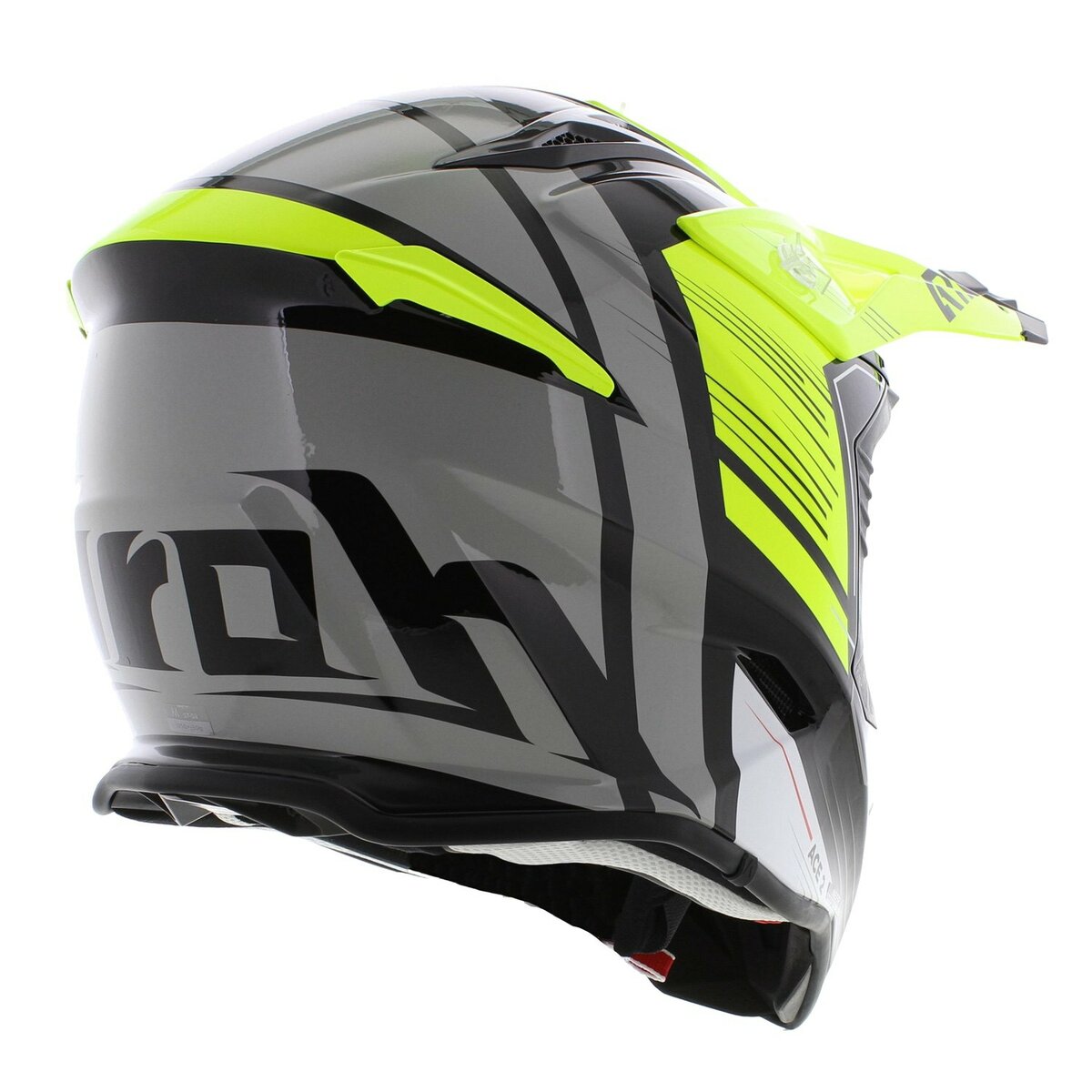 Airoh Aviator Ace 2 MX Helmet Engine - gloss black white yellow