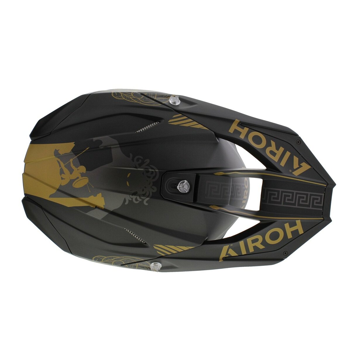 Airoh Twist 3.0 MX Helmet Titan matt black gold