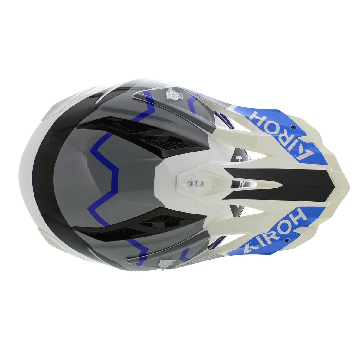 Airoh Aviator Ace 2 MX Helmet Ground - gloss blue grey white