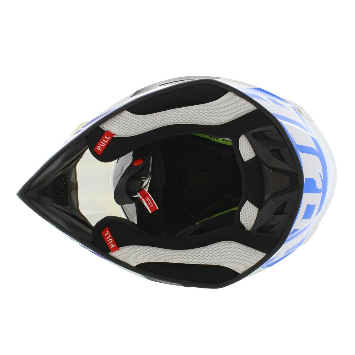 Airoh Aviator Ace 2 MX Helmet Ground - gloss blue grey white