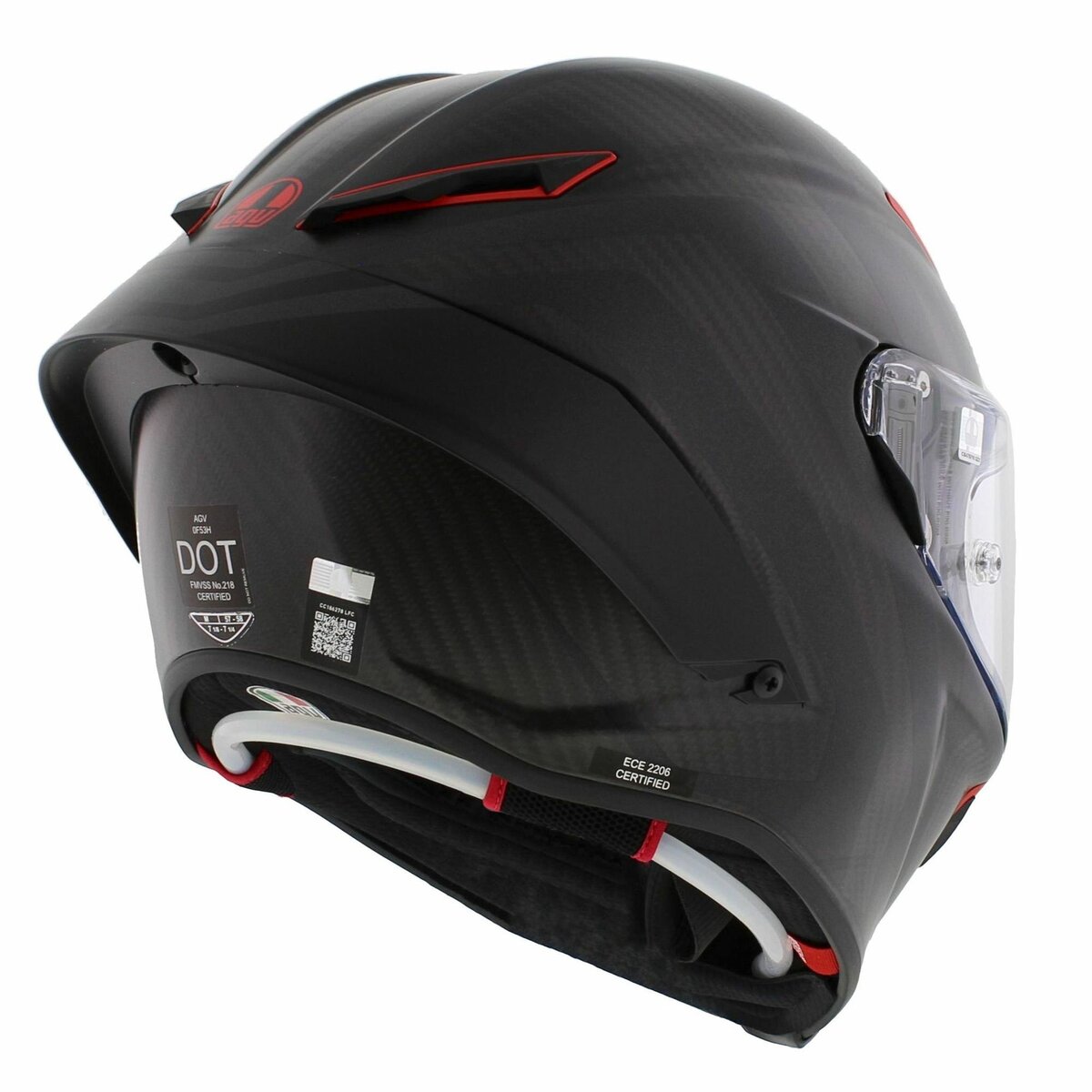 AGV Pista GP RR Intrepido Matt Carbon Black Red