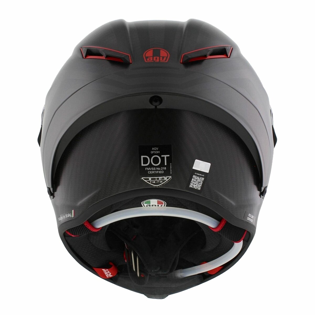 AGV Pista GP RR Intrepido Matt Carbon Black Red