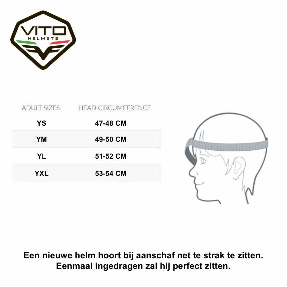 Vito Bambino children fullface helmet matt black