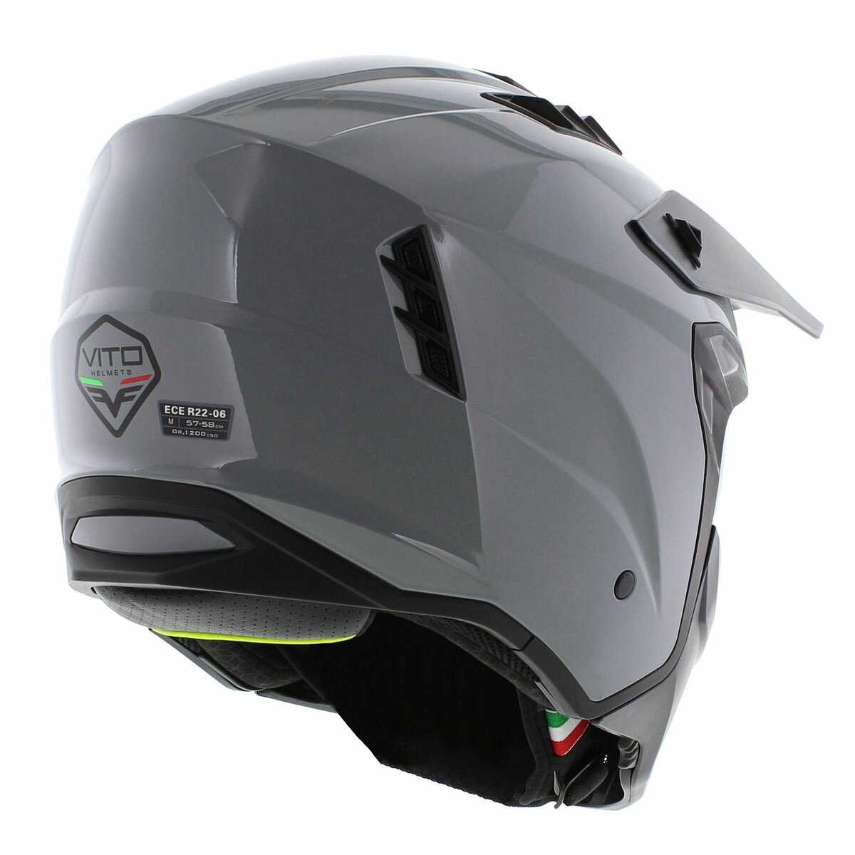 Vito Jet Predator helmet nardo grey
