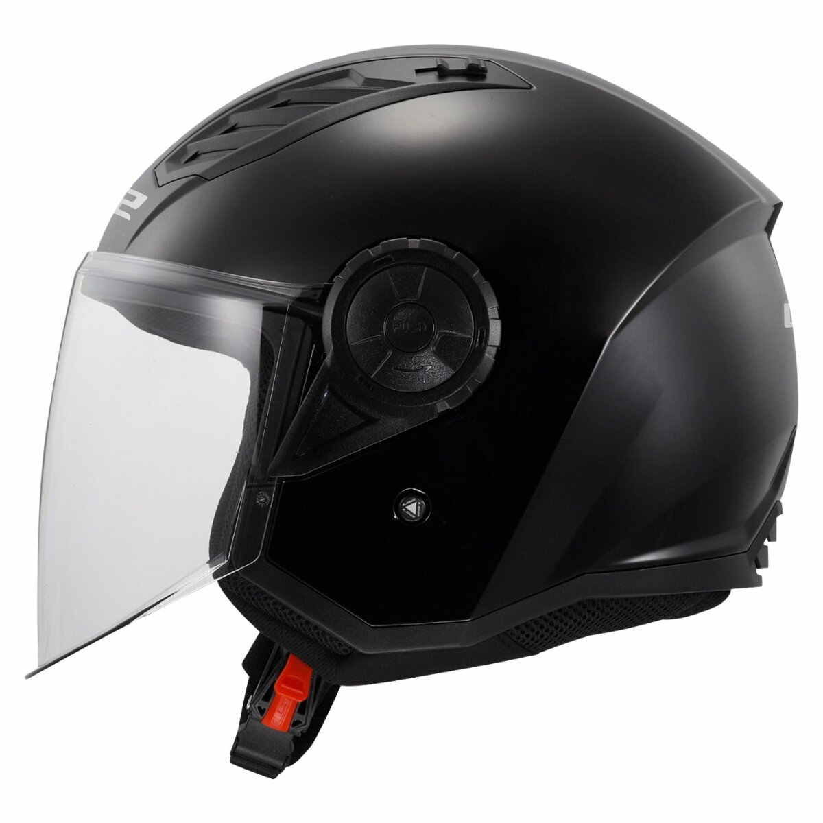LS2 OF616 Airflow II helmet solid gloss black