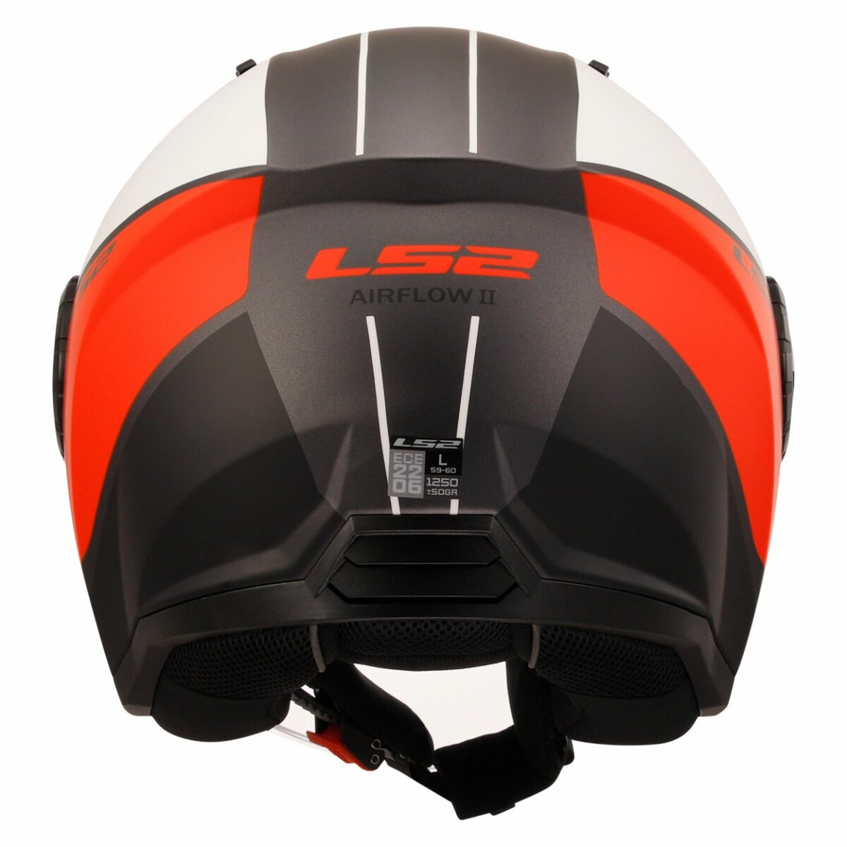 LS2 OF616 Airflow II helmet Cover matt white red