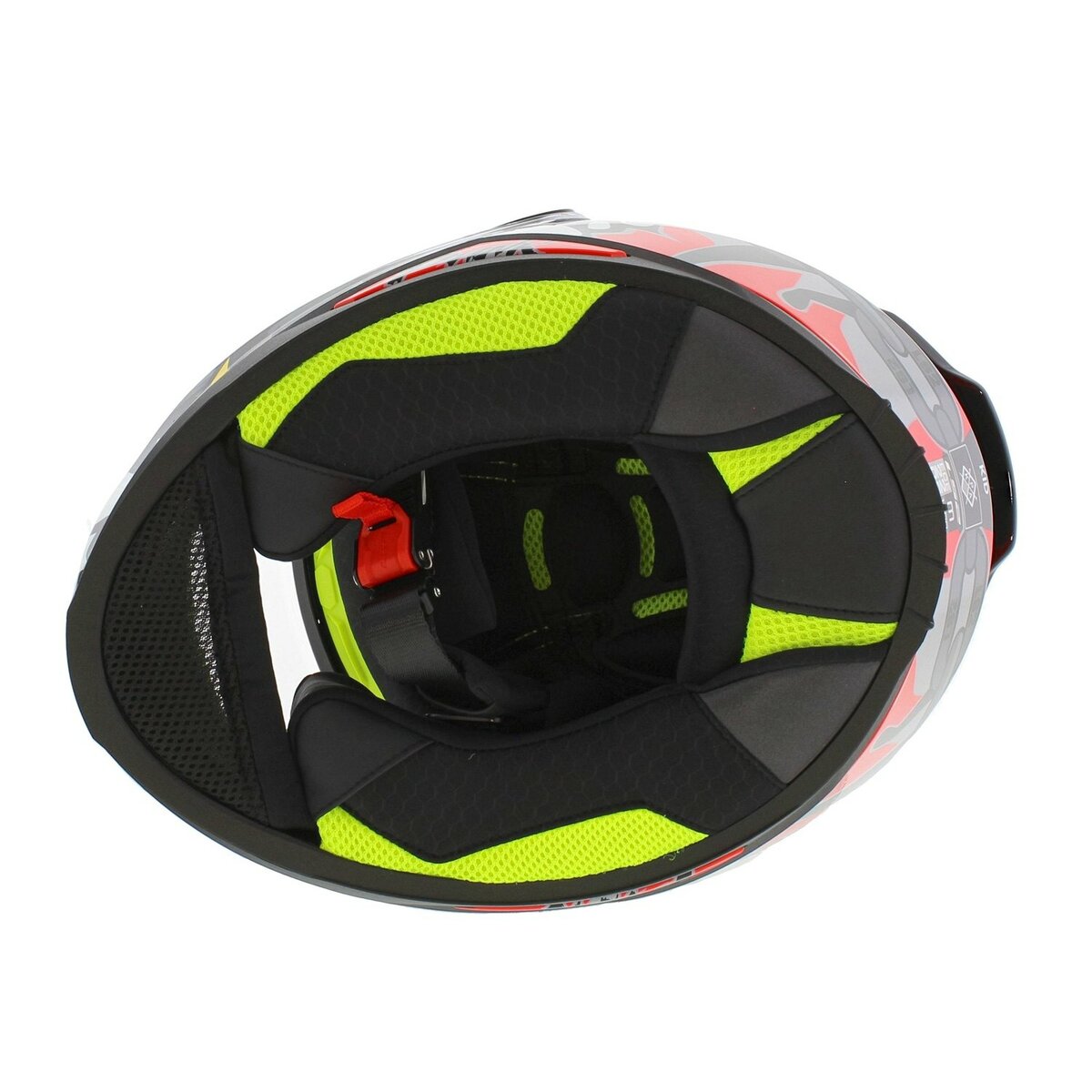 LS2 FF812 Kids junior Punk gloss grey red - Children motorcycle racing helmet