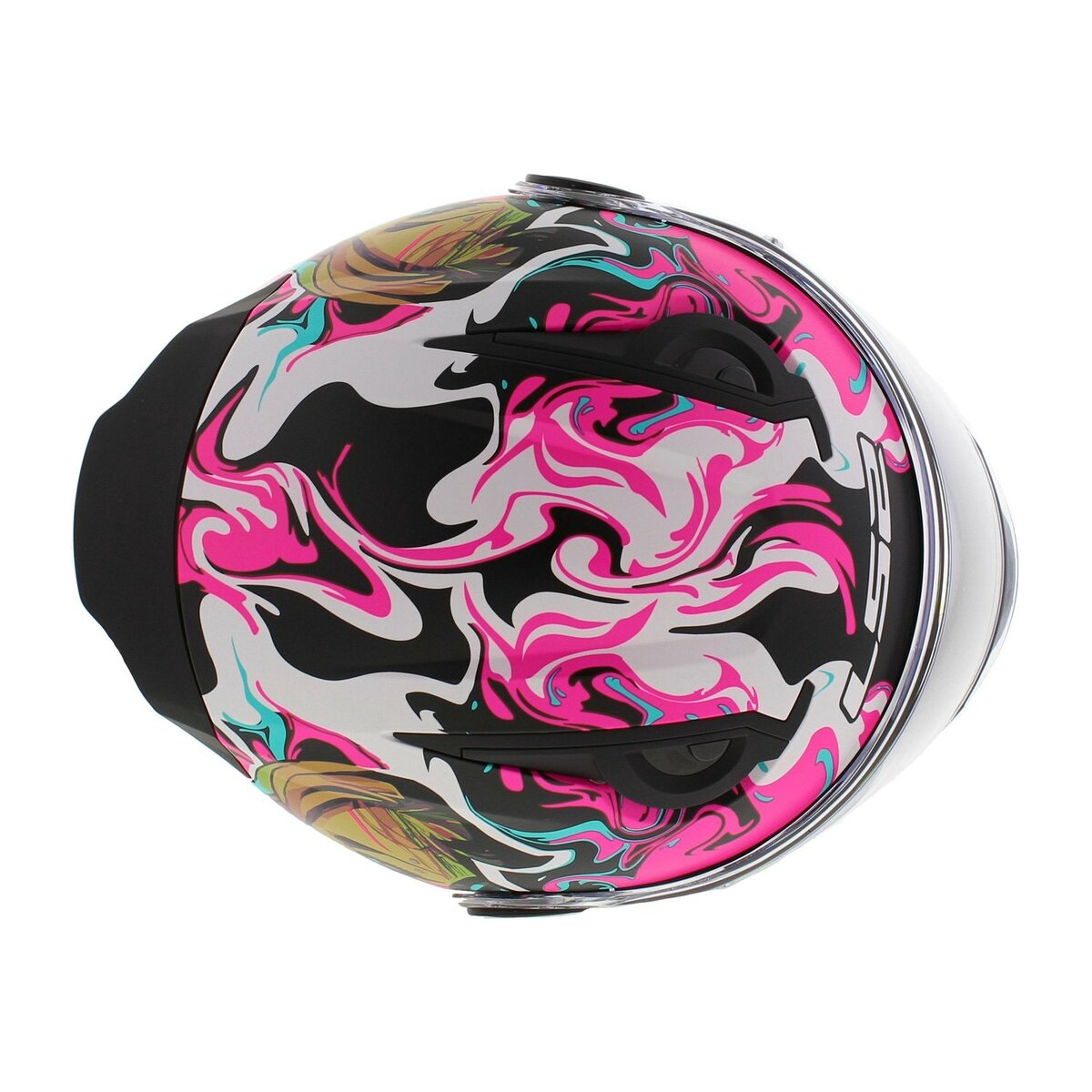 LS2 FF812 Kids junior Cyberg matt purple cyan - Children motorcycle racing helmet