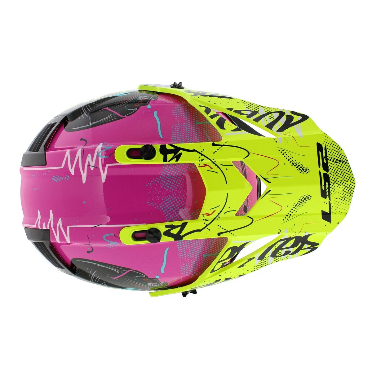 LS2 MX437 Fast EVO II mini Gorilla gloss purple children MX motorcycle helmet