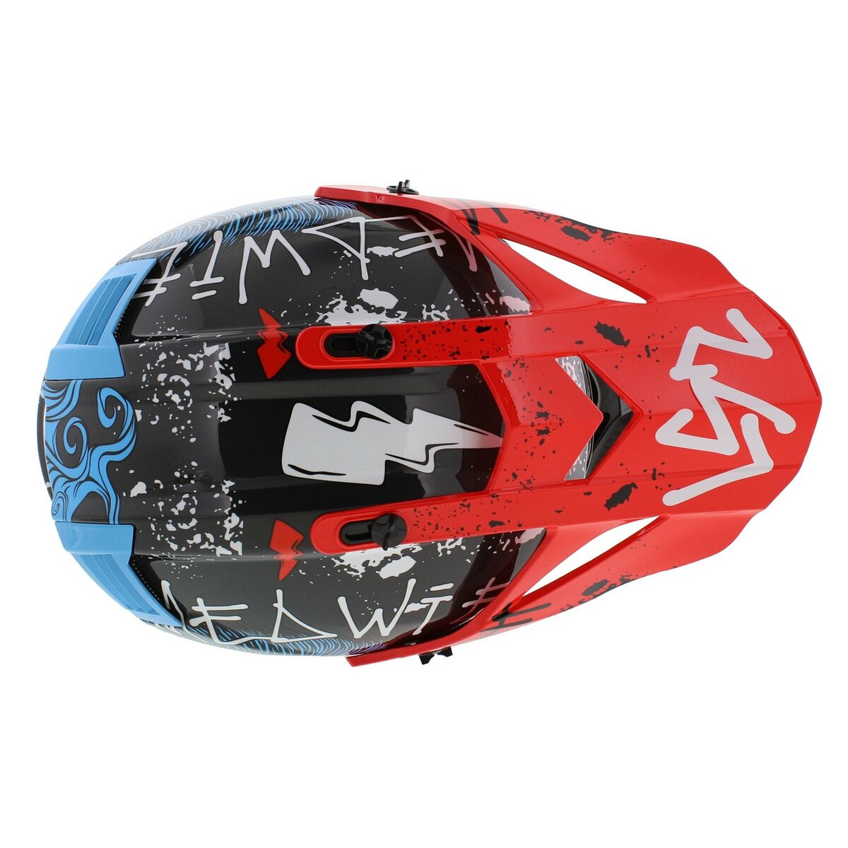 LS2 MX437 Fast EVO II mini Starmaw gloss black children MX motorcycle helmet
