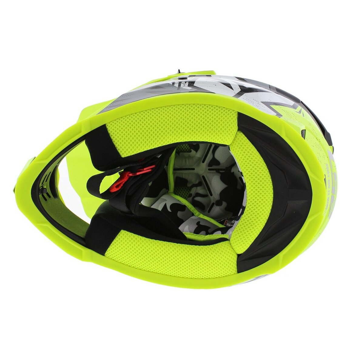 LS2 MX437 Fast EVO II mini Crusher gloss black h-v yellow children MX motorcycle helmet