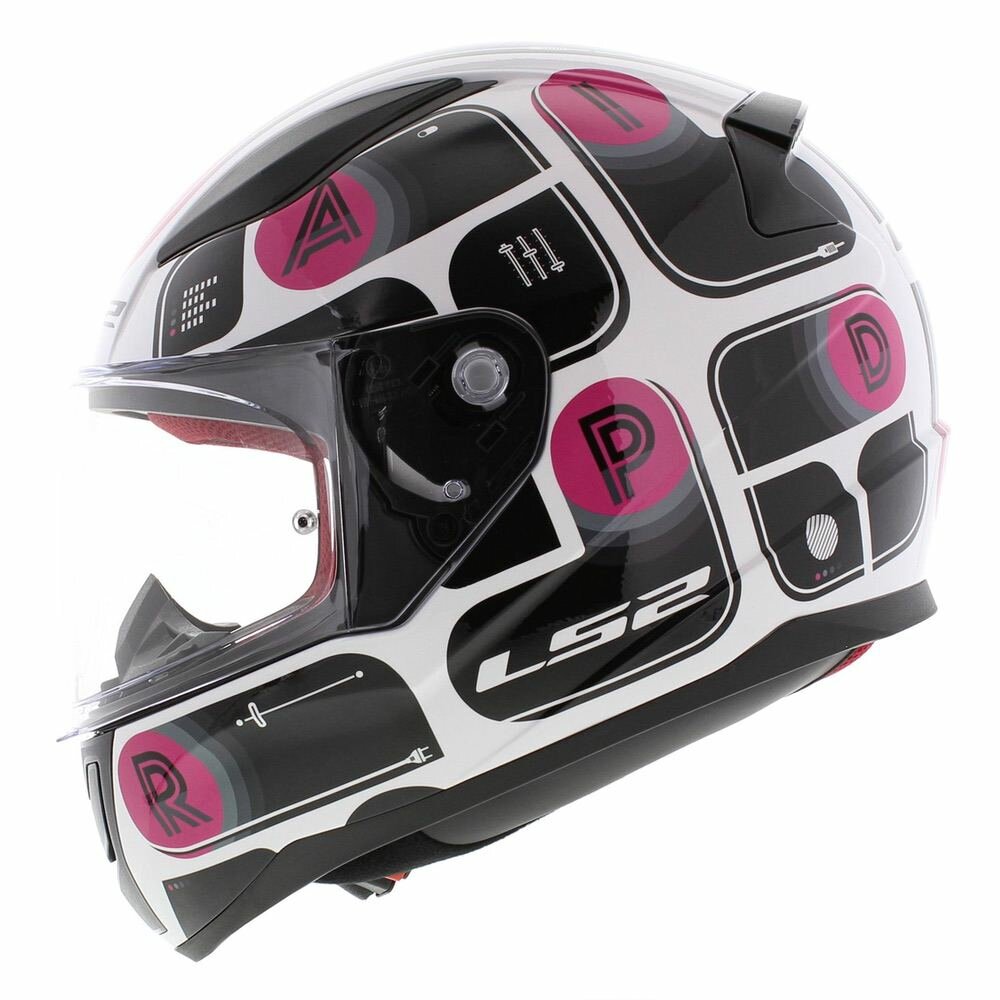 LS2 FF353 Rapid Brick gloss black pink white