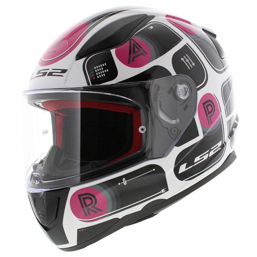 LS2 FF353 Rapid Brick gloss black pink white