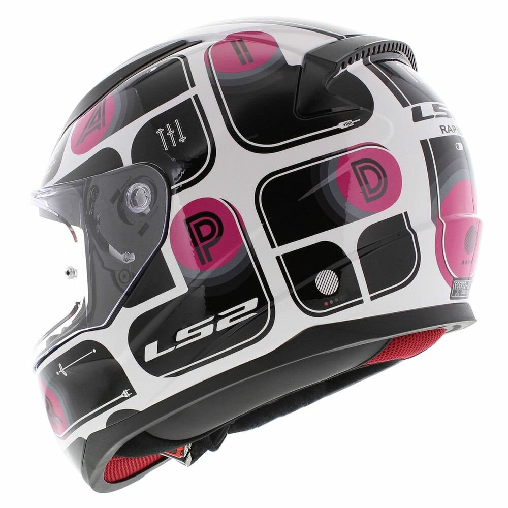 LS2 FF353 Rapid Brick gloss black pink white