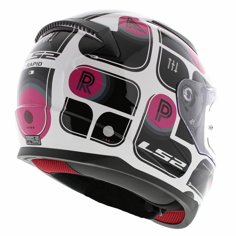 LS2 FF353 Rapid Brick gloss black pink white