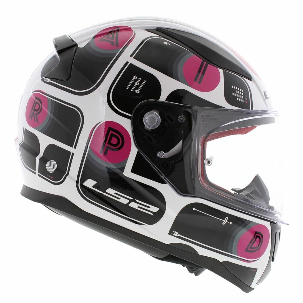 LS2 FF353 Rapid Brick gloss black pink white