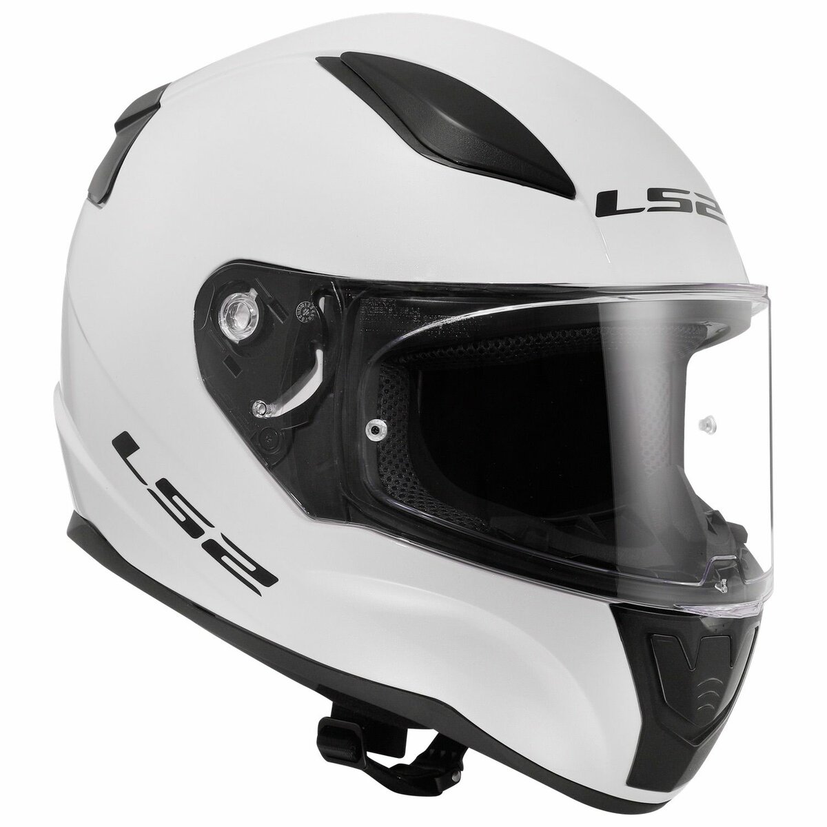 LS2 FF353 Rapid II helmet solid gloss white