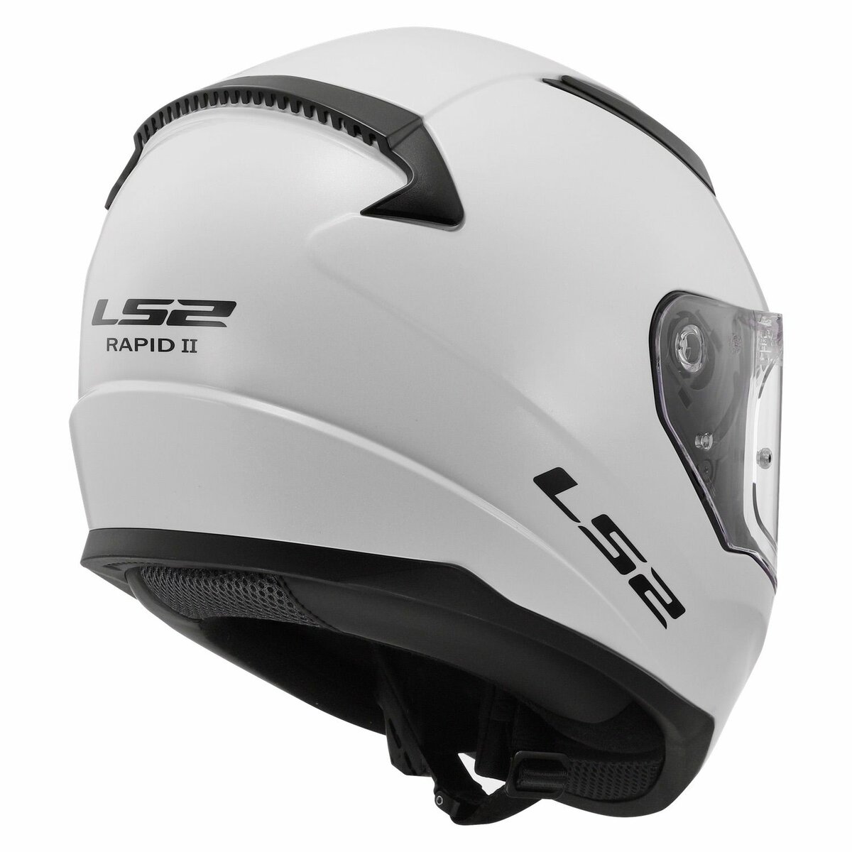LS2 FF353 Rapid II helmet solid gloss white