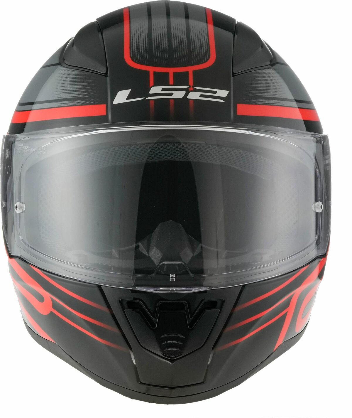LS2 FF353 Rapid II helmet Circuit black red
