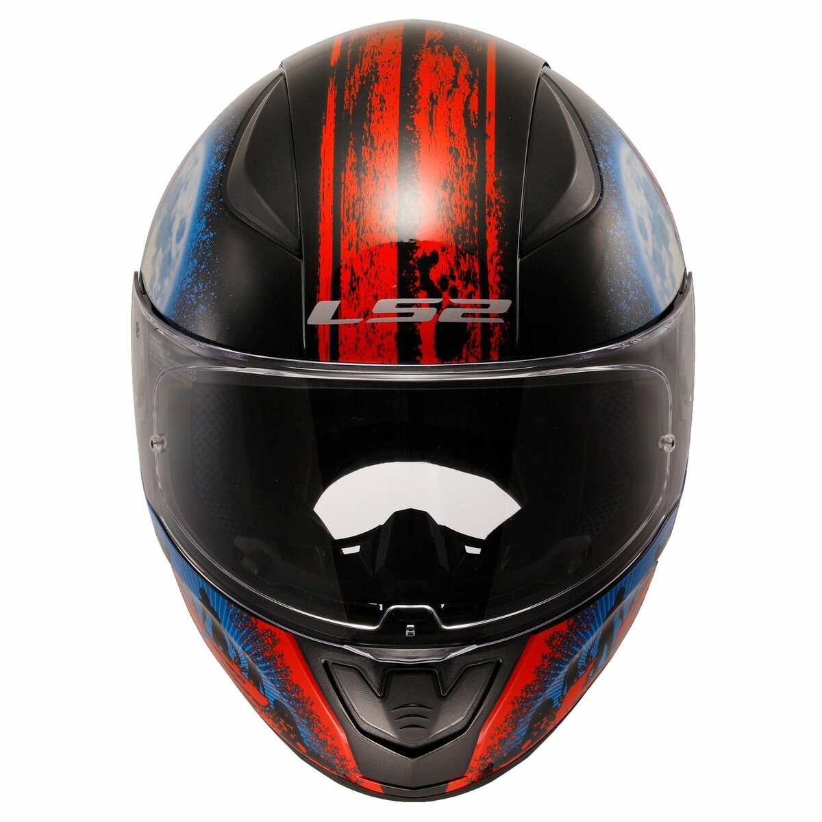 LS2 FF353 Rapid II helmet Zombie black red