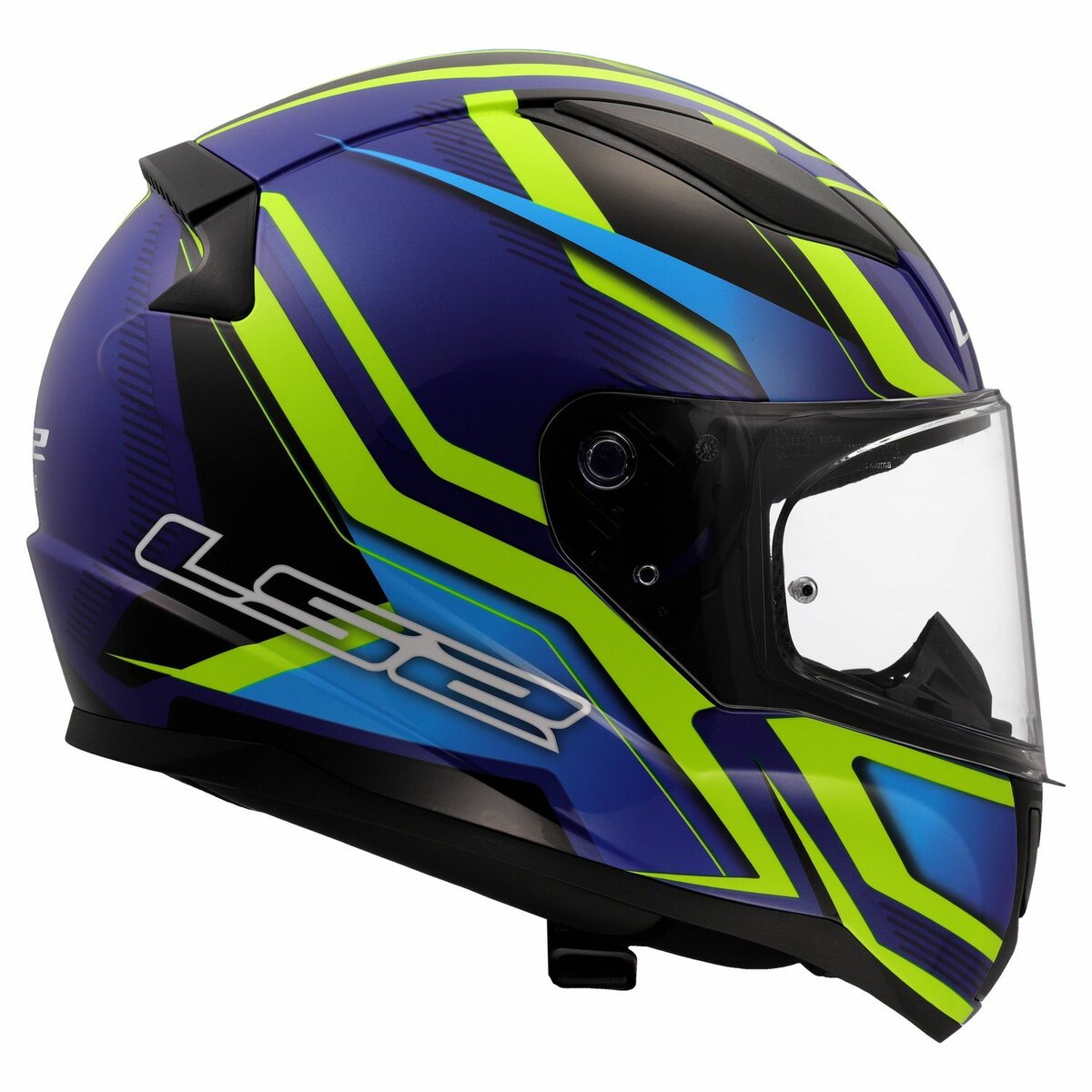LS2 FF353 Rapid II helmet Flitz h-vision yellow blue