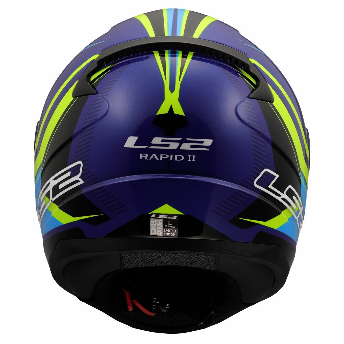 LS2 FF353 Rapid II helmet Flitz h-vision yellow blue