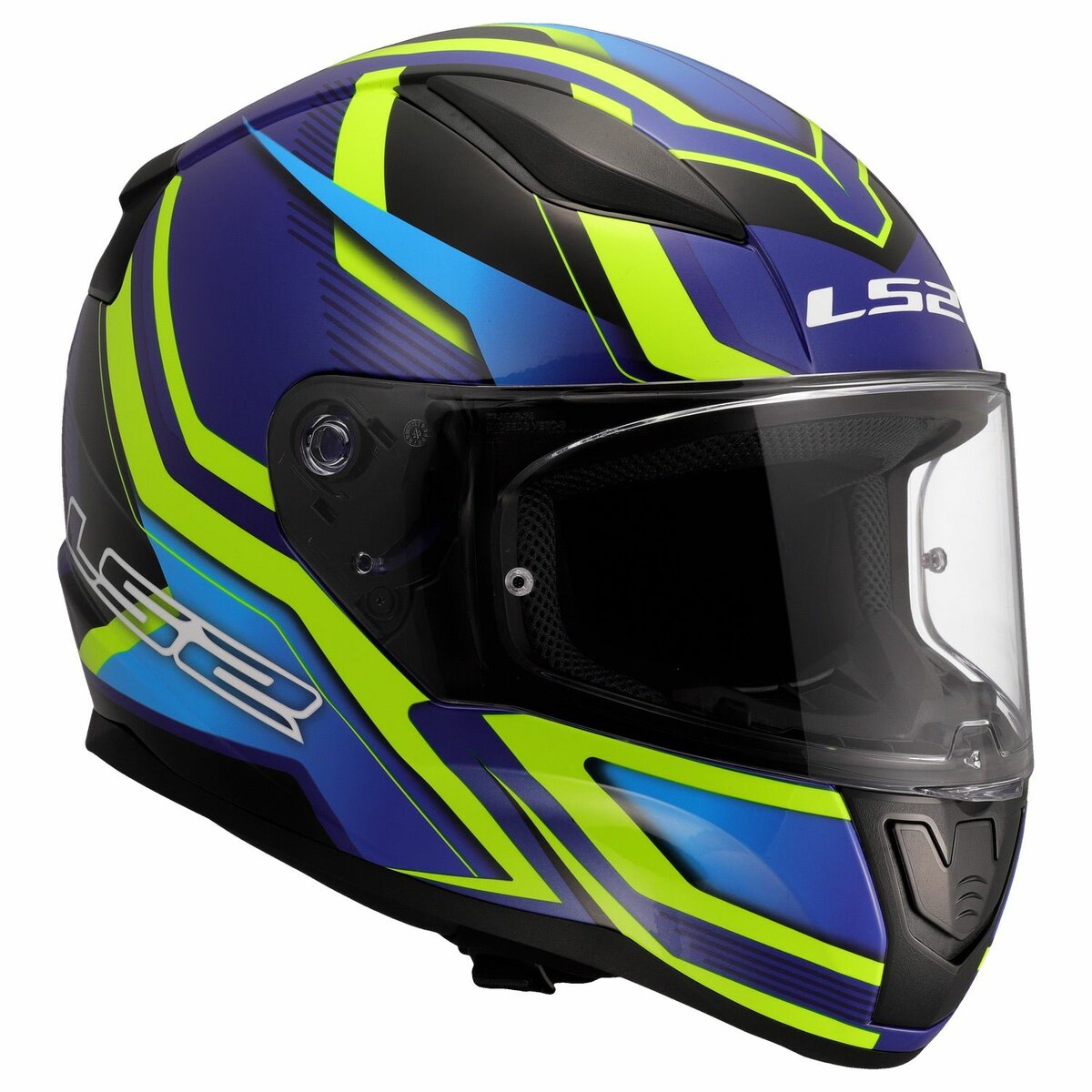 LS2 FF353 Rapid II helmet Flitz h-vision yellow blue