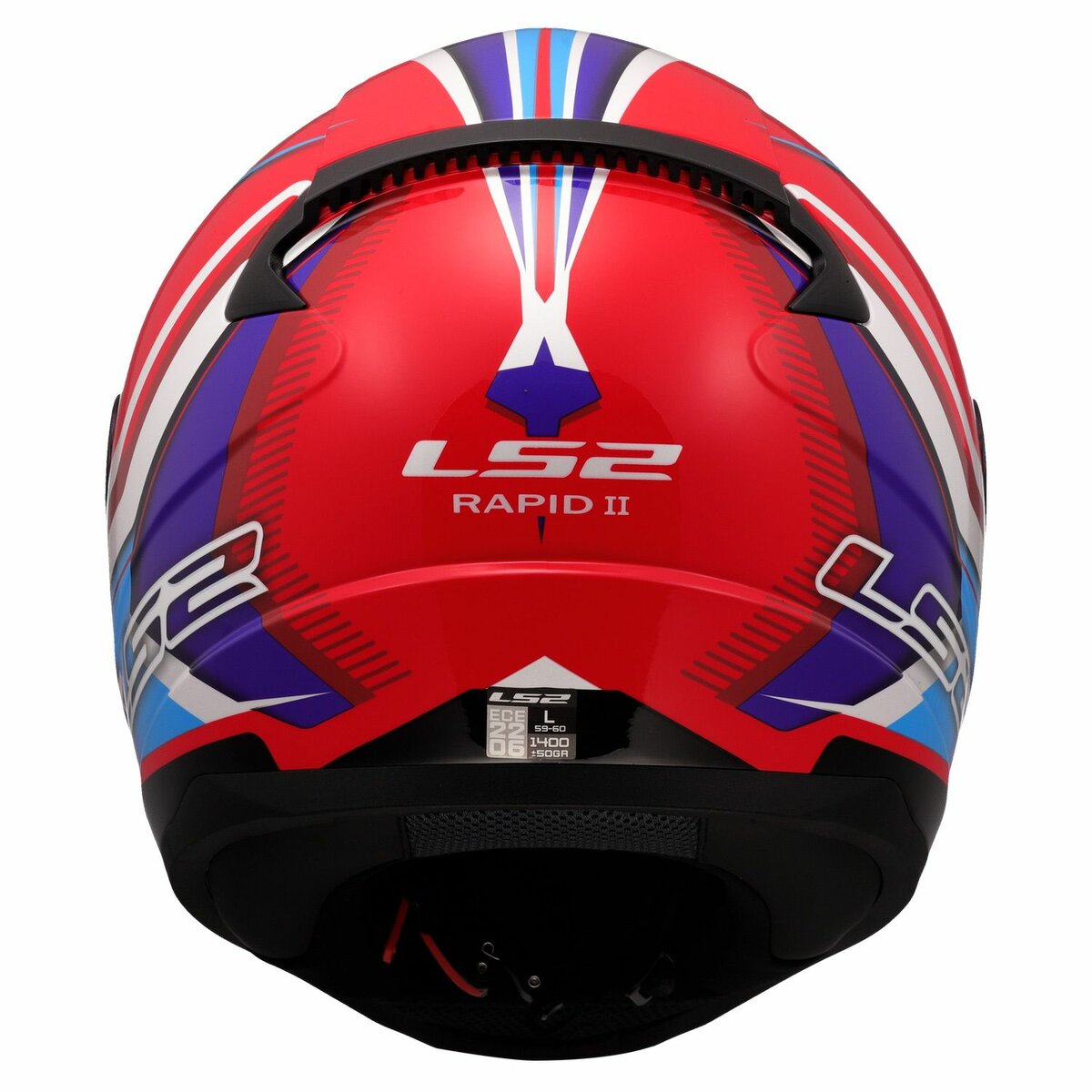 LS2 FF353 Rapid II helmet Flitz white blue red