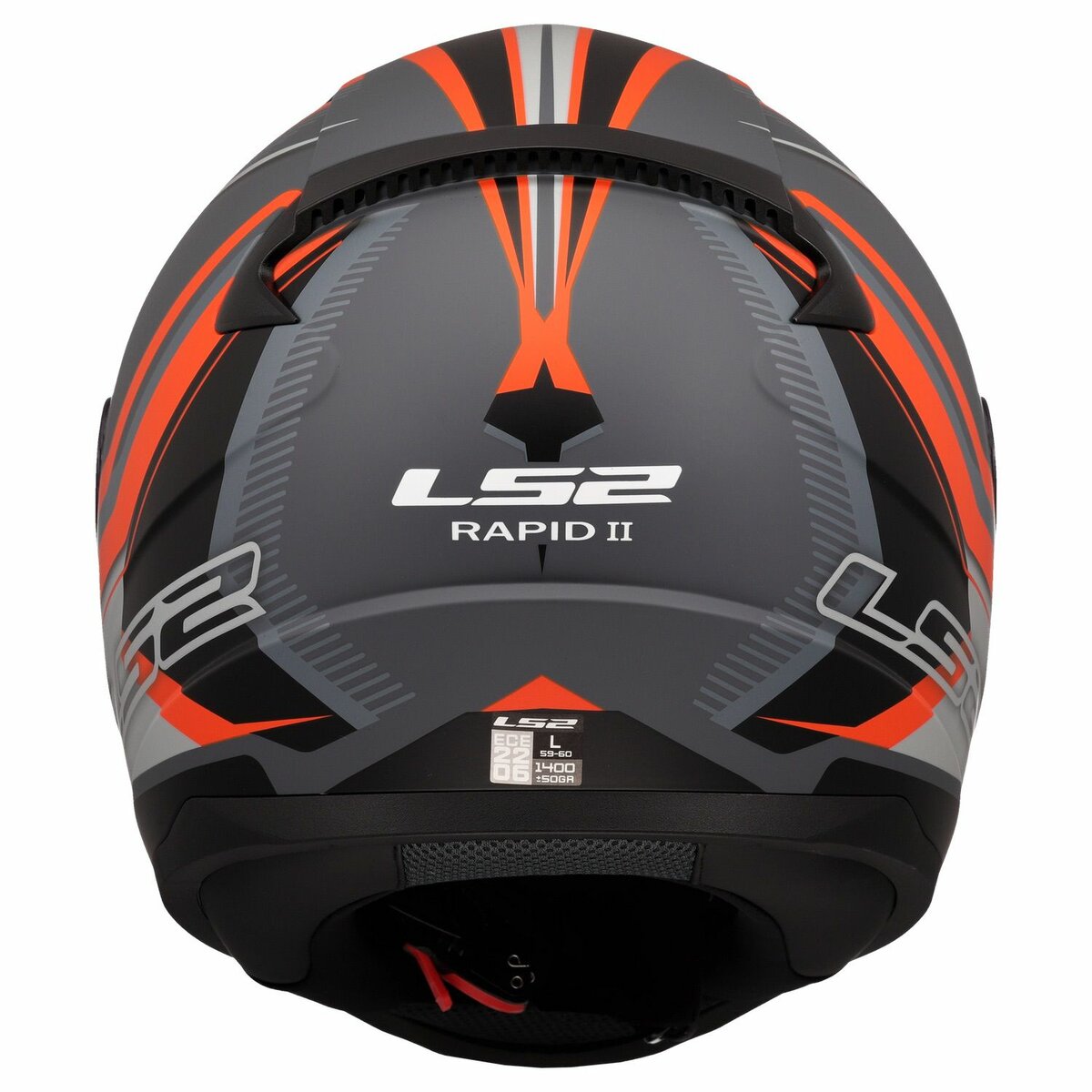 LS2 FF353 Rapid II helmet Flitz orange grey