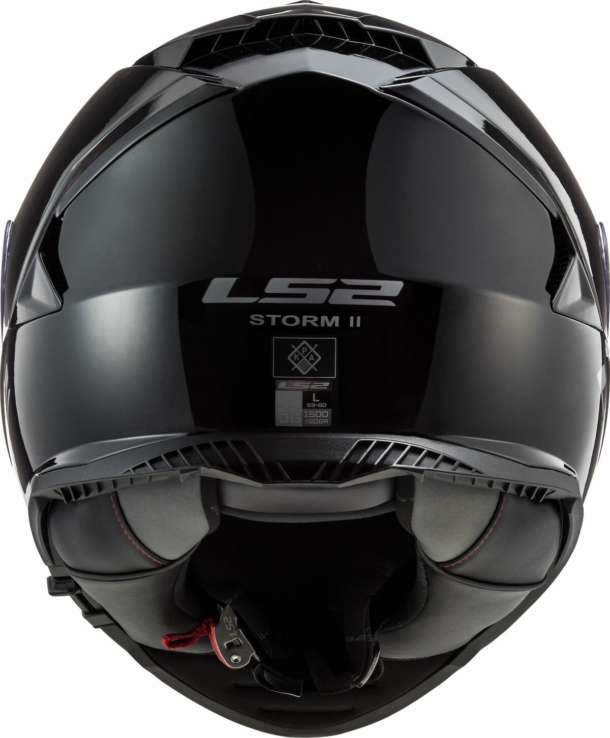 LS2 FF800 Storm II helmet solid gloss black