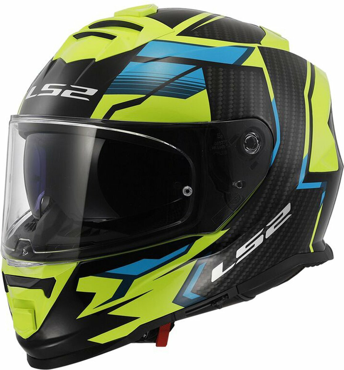 LS2 FF800 Storm II helmet Tracker black h-viz yellow