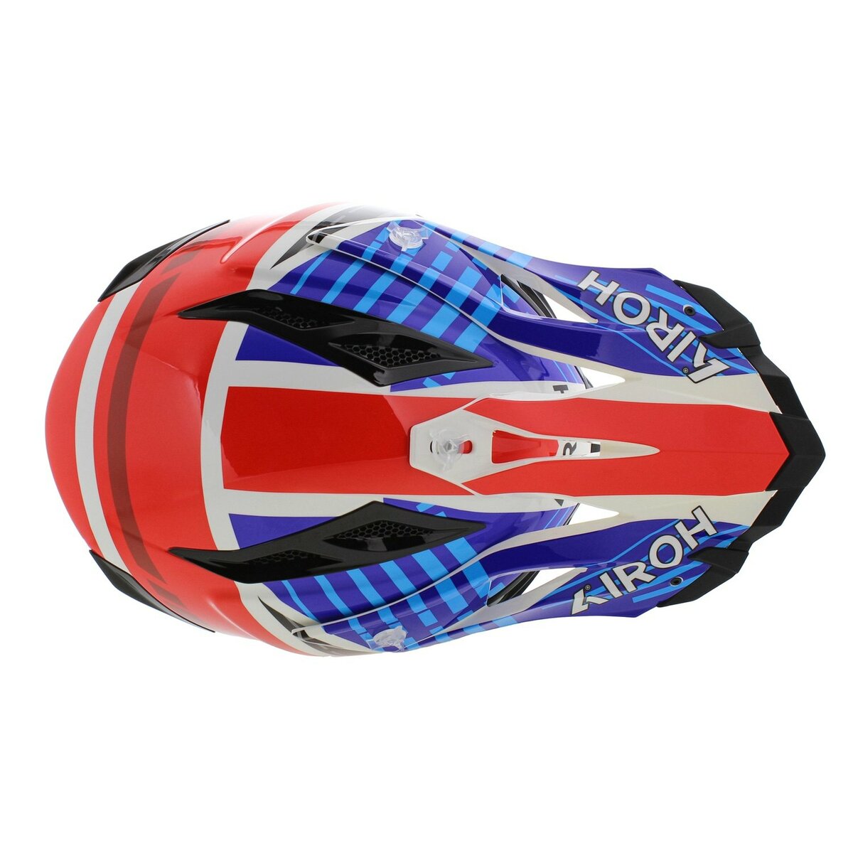 Airoh Aviator Ace 2 MX Helmet Proud - gloss black red blue