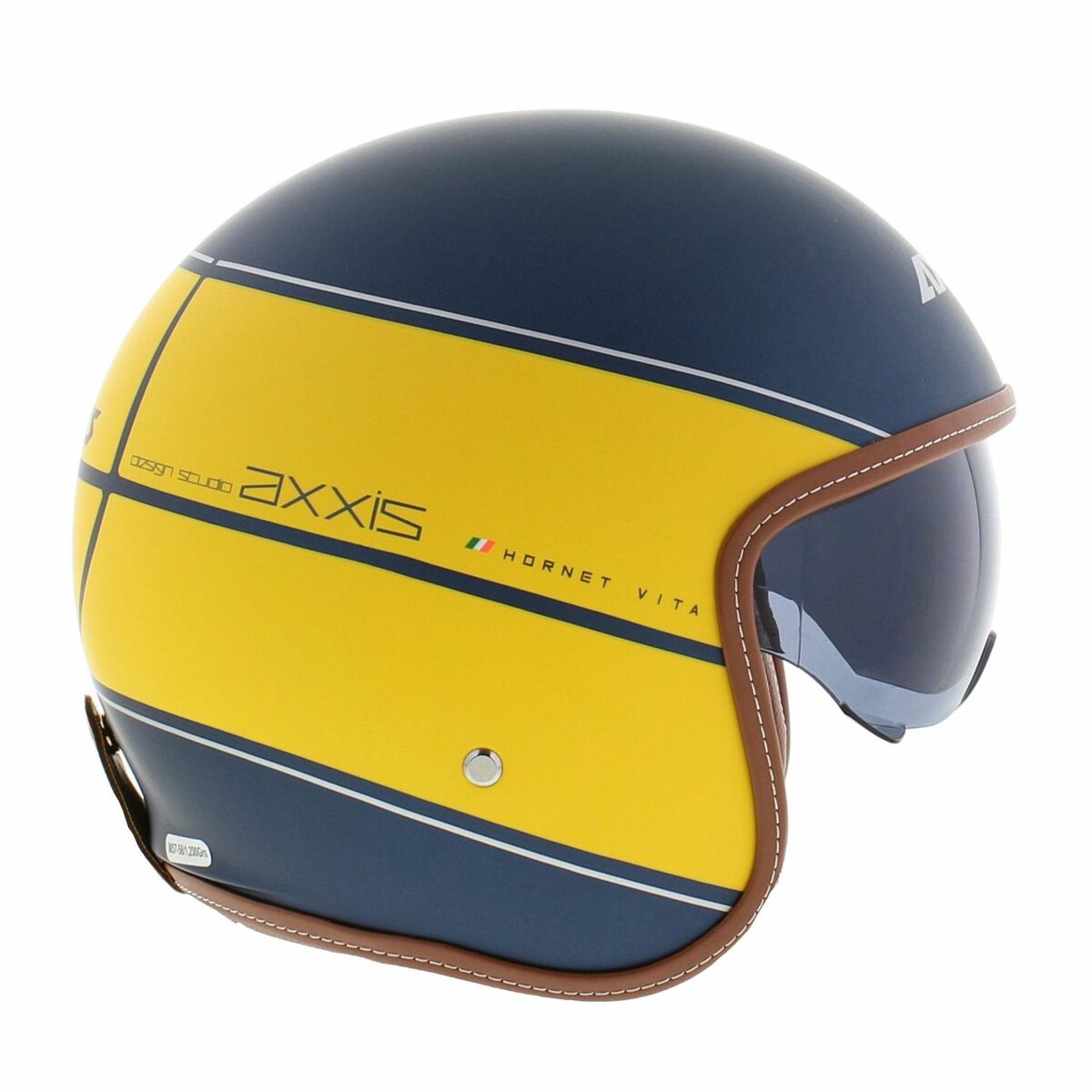 Axxis Hornet SV helmet Vita C3 matt yellow blue