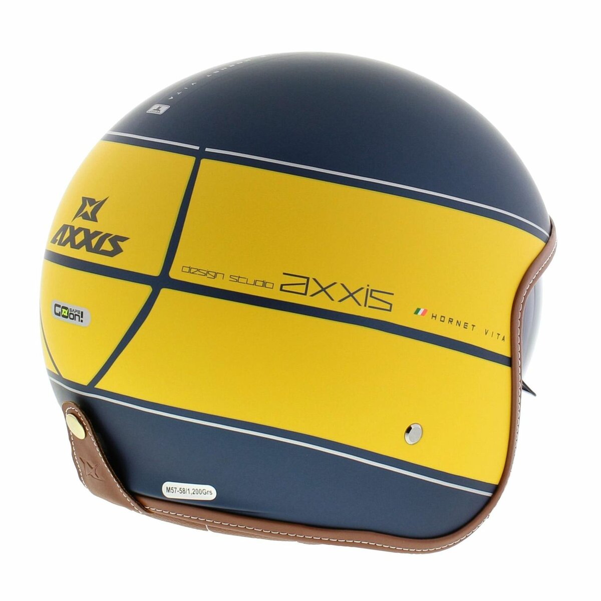 Axxis Hornet SV helmet Vita C3 matt yellow blue