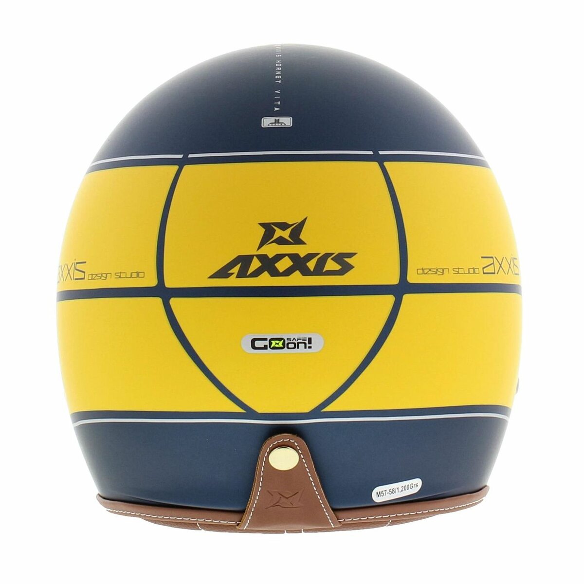 Axxis Hornet SV helmet Vita C3 matt yellow blue