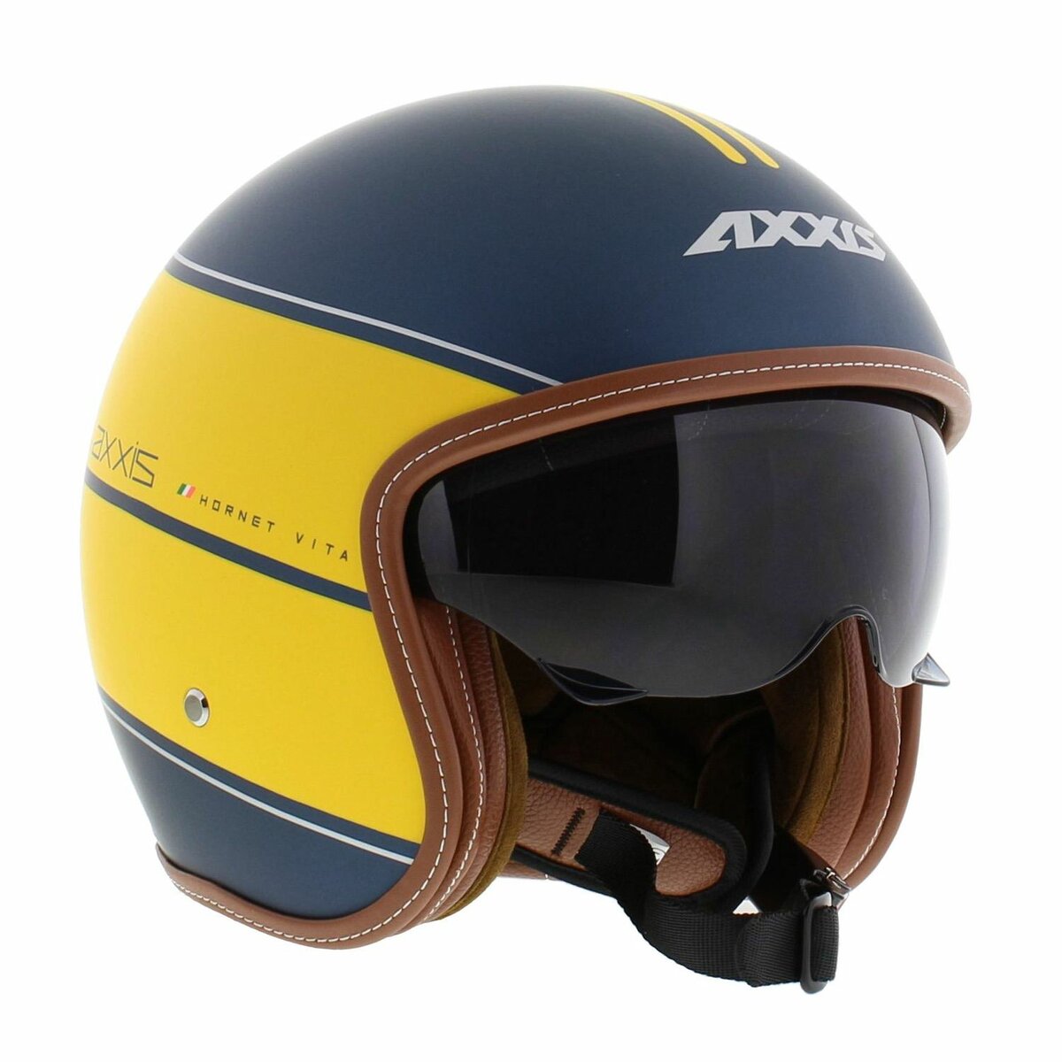 Axxis Hornet SV helmet Vita C3 matt yellow blue