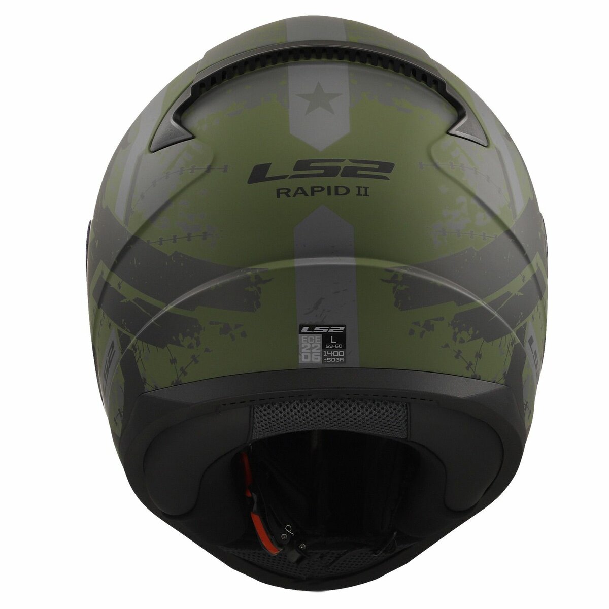 LS2 FF353 Rapid II helmet Thunderbirds military matt green